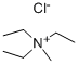 Triethylmethylammonium chloride/10052-47-8/