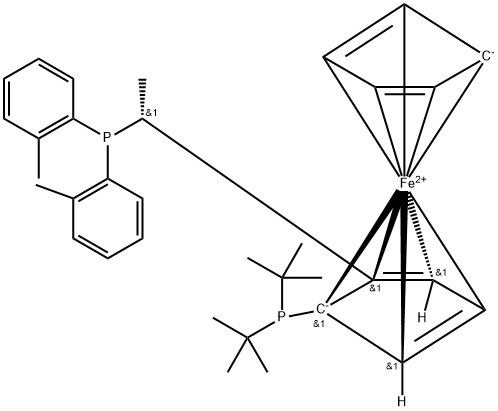 (1R)-1-[Bis(1,1-dimethylethyl)phosphino]-2-[(1R)-1-[bis(2-methylphenyl)phosphino]ethyl]ferrocene/849924-76-1/